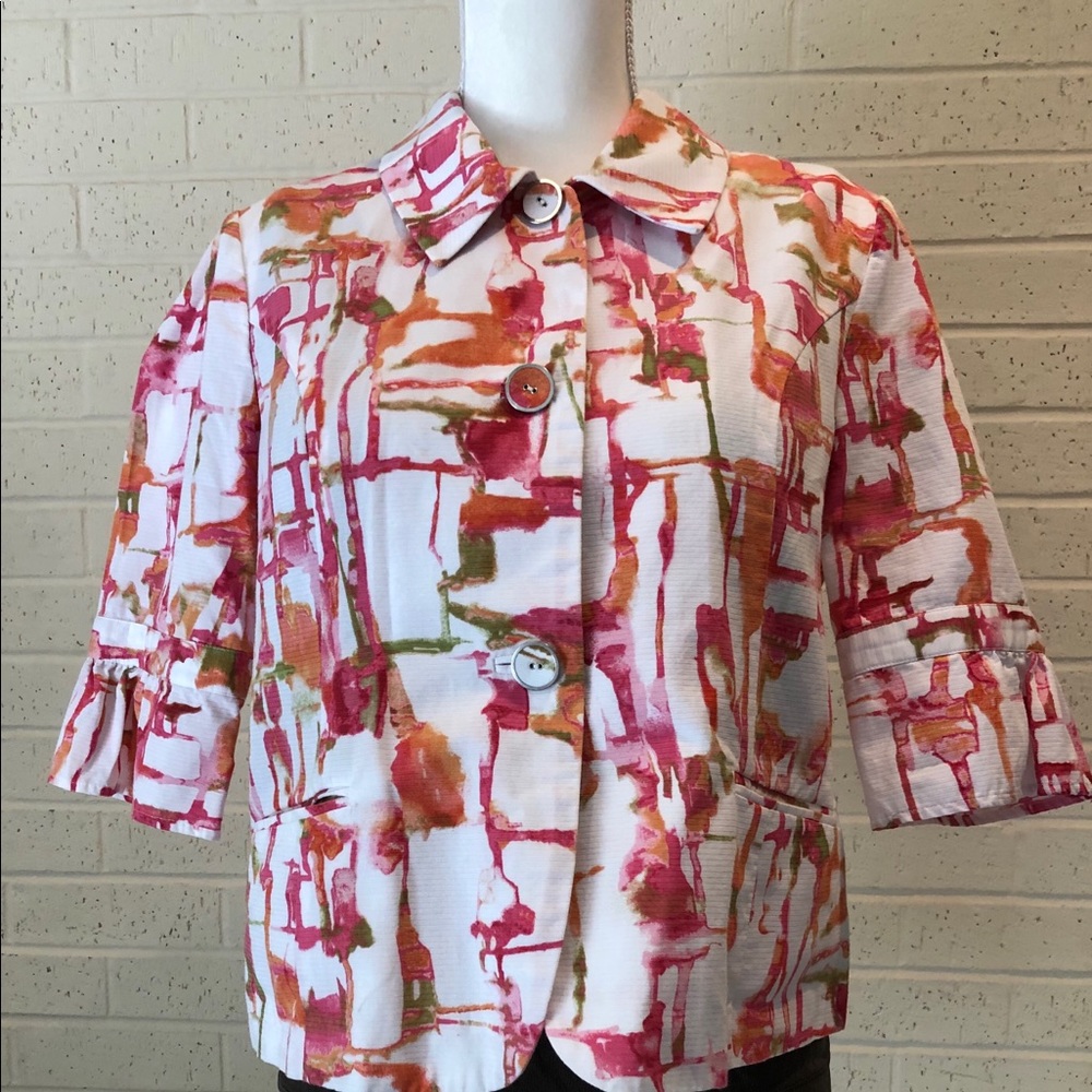 Chico’s Print Crop Jacket, 1